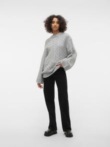 Vero Moda VMCOBALT Sweter -Light Grey Melange - 10307146
