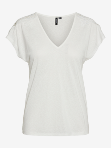 Vero Moda VMILSA T-shirt -Snow White - 10307213
