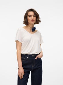 Vero Moda VMILSA T-shirt -Snow White - 10307213