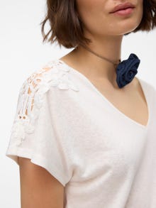 Vero Moda VMILSA T-shirt -Snow White - 10307213