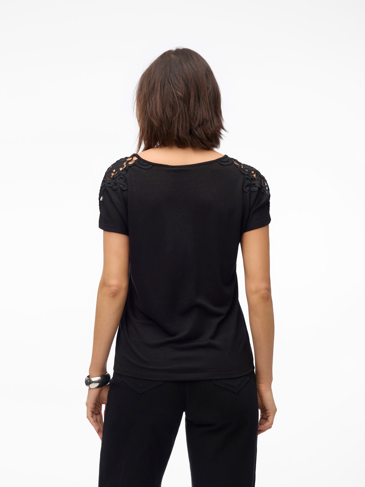 Vero Moda VMILSA T-Shirt -Black - 10307213