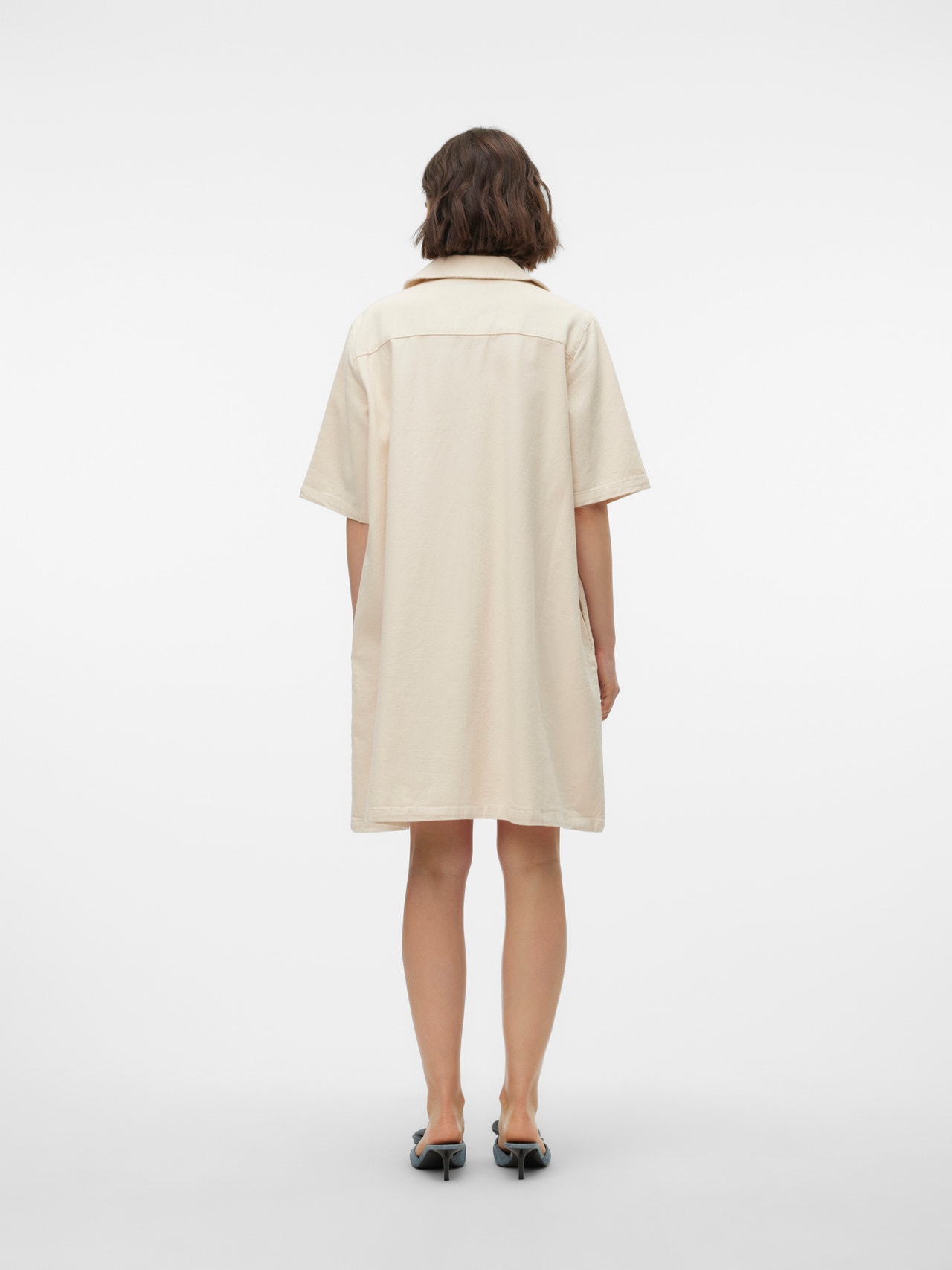 Vero Moda VMELLARY Kort kjole -Ecru - 10307215