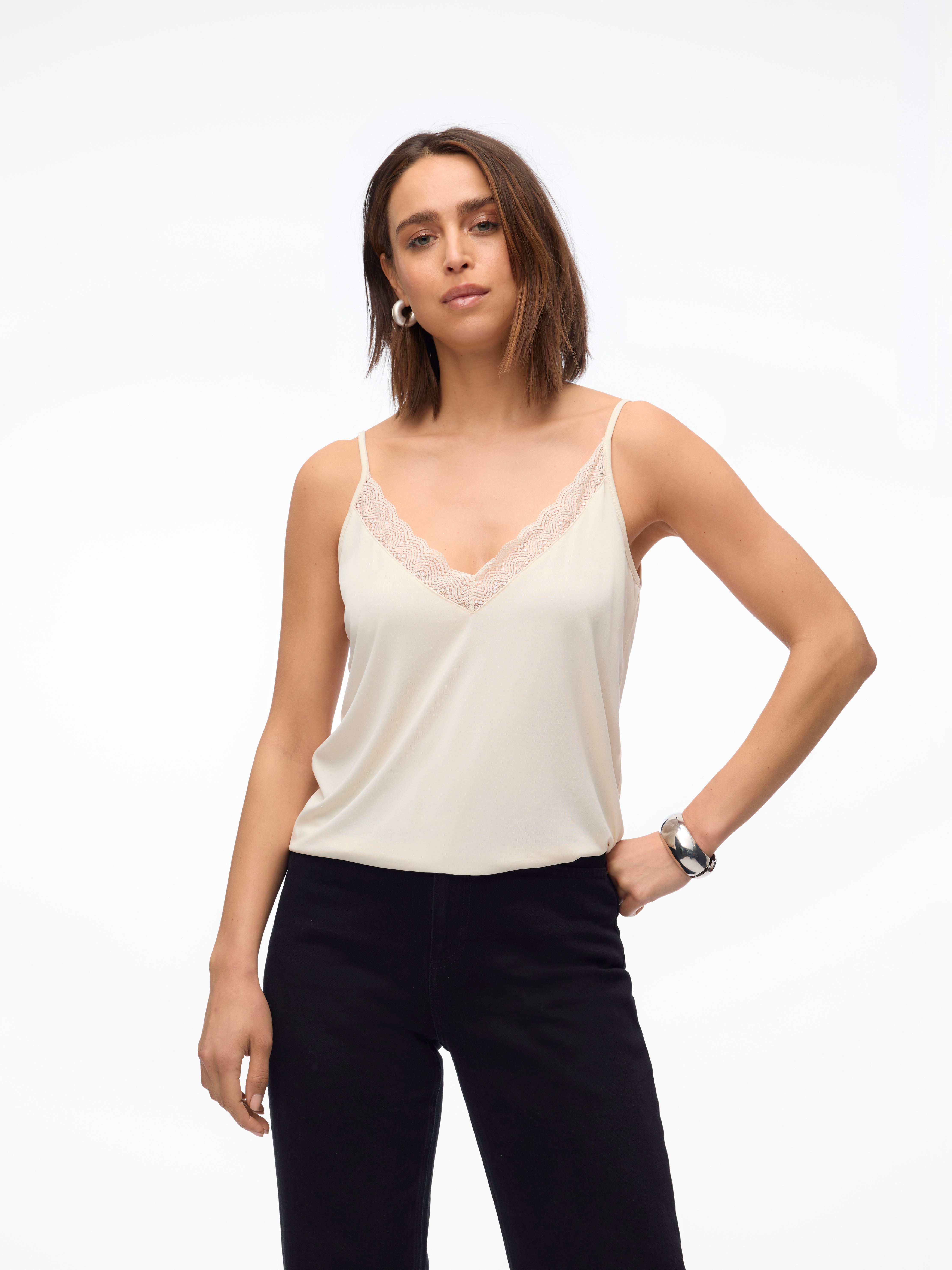 VERO MODA DAM TOPP VMROXANNE - ermine nila print