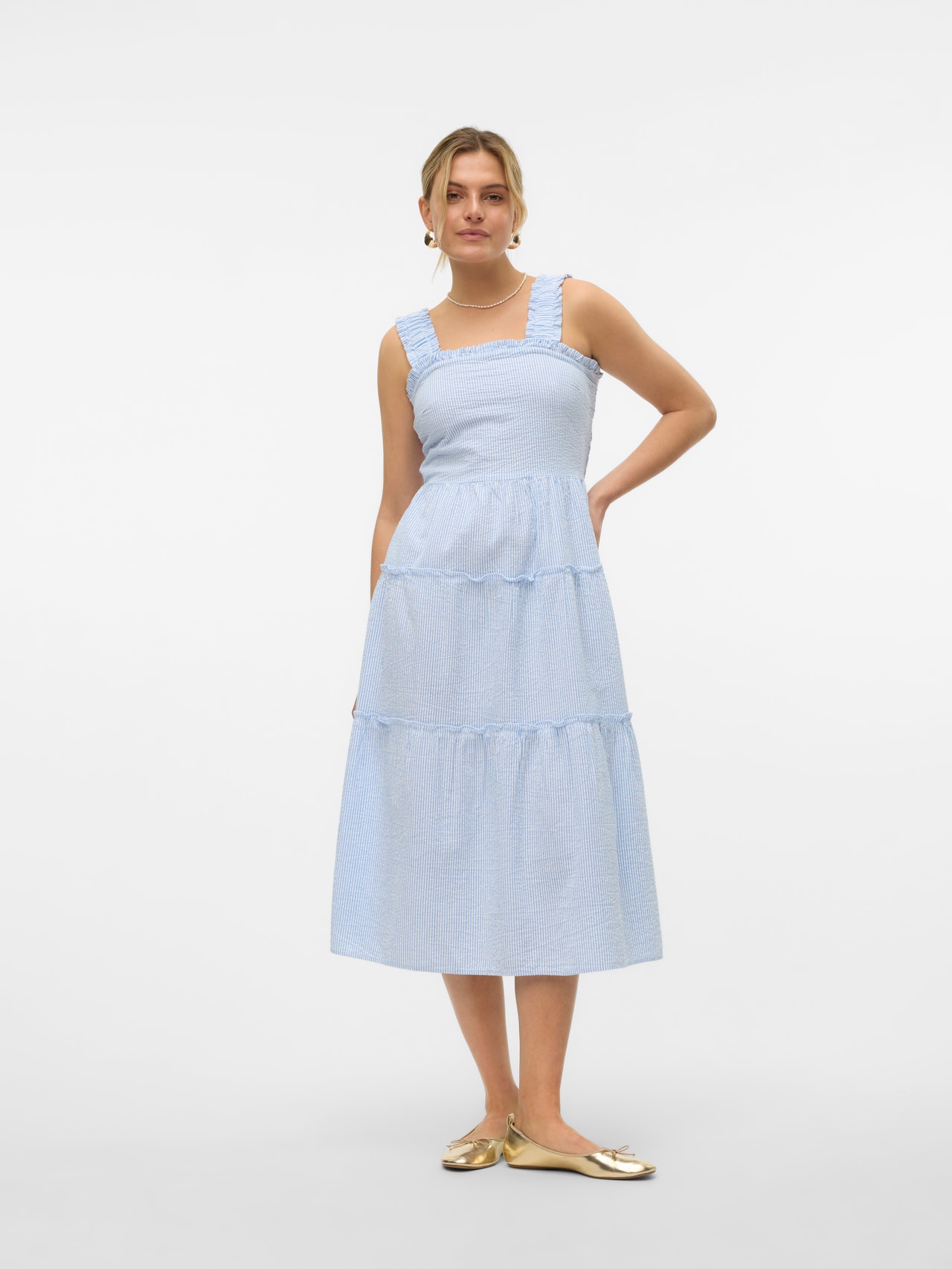 Vero Moda VMJACKIE Midi dress -Skyway - 10307235