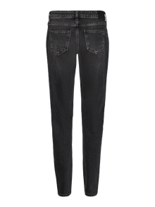 Vero Moda VMMARRY Låg midja Mom Fit Jeans -Black Denim - 10307236