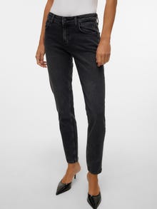 Vero Moda VMMARRY Niedrige Taille Hohe Taille Jeans -Black Denim - 10307236