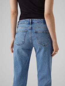 Vero Moda VMMARRY Niski stan Krój mom Jeans -Medium Blue Denim - 10307238