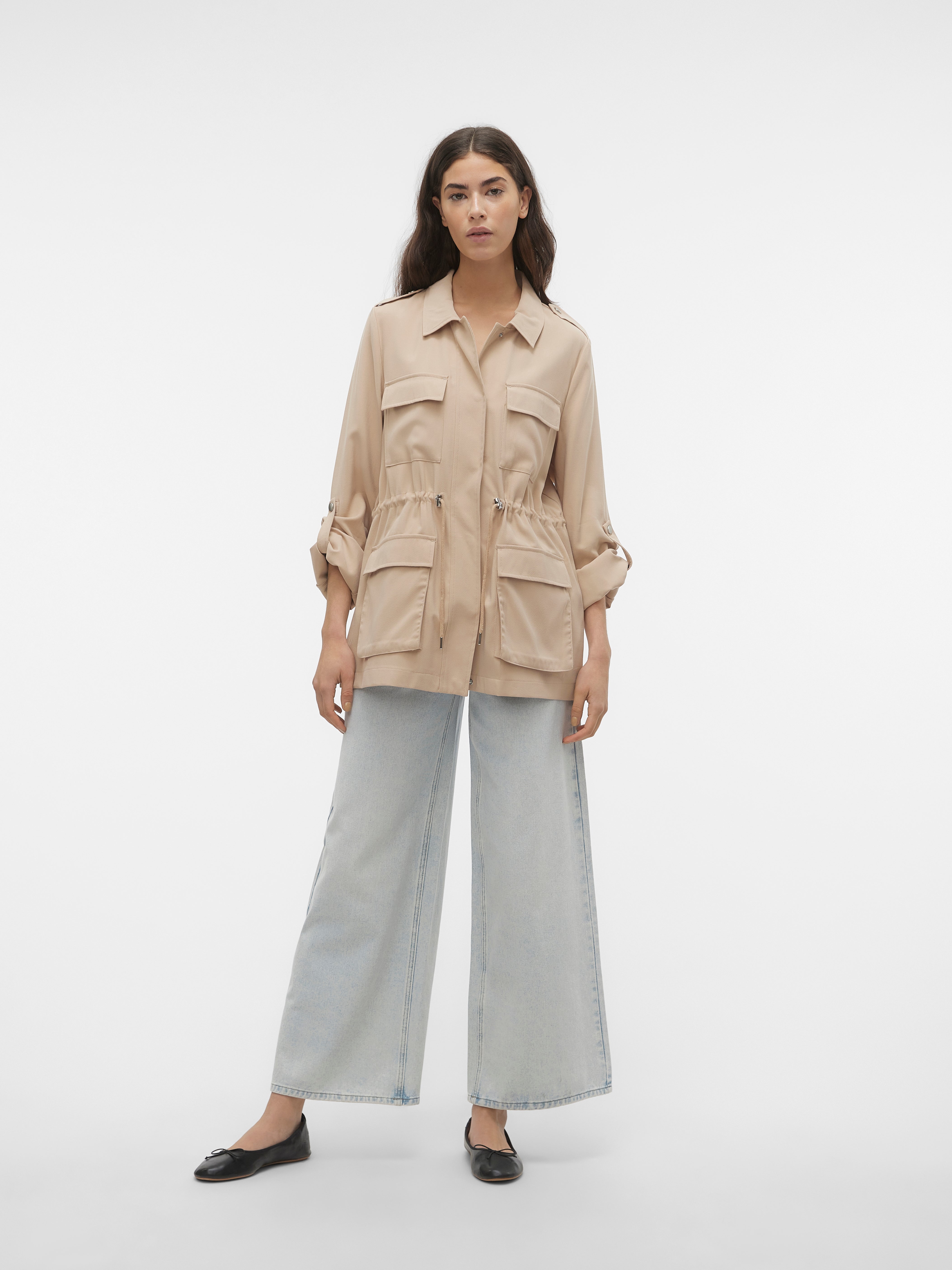 VMJAZZ Jacket | Light Brown | Vero Moda® VMJAZZ Jacket | Light Brown | Vero Moda®