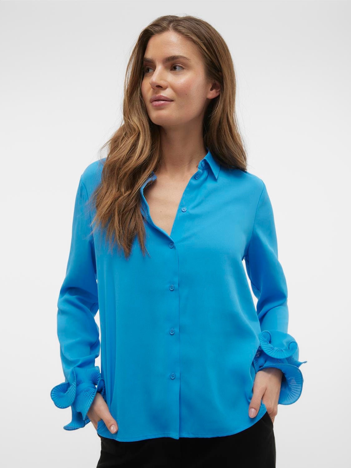 Vero Moda VMMERA Shirt -Ibiza Blue - 10307310