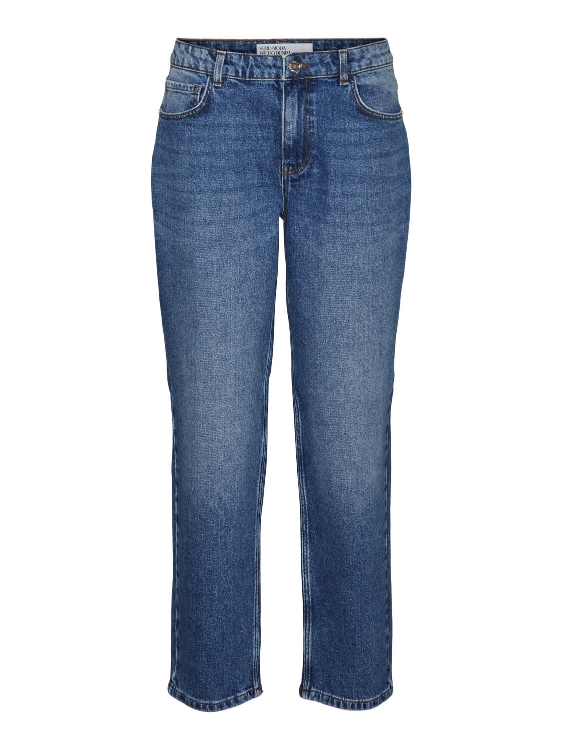 Vero Moda VMKYLA Medelhög midja Rak passform Jeans -Medium Blue Denim - 10307321