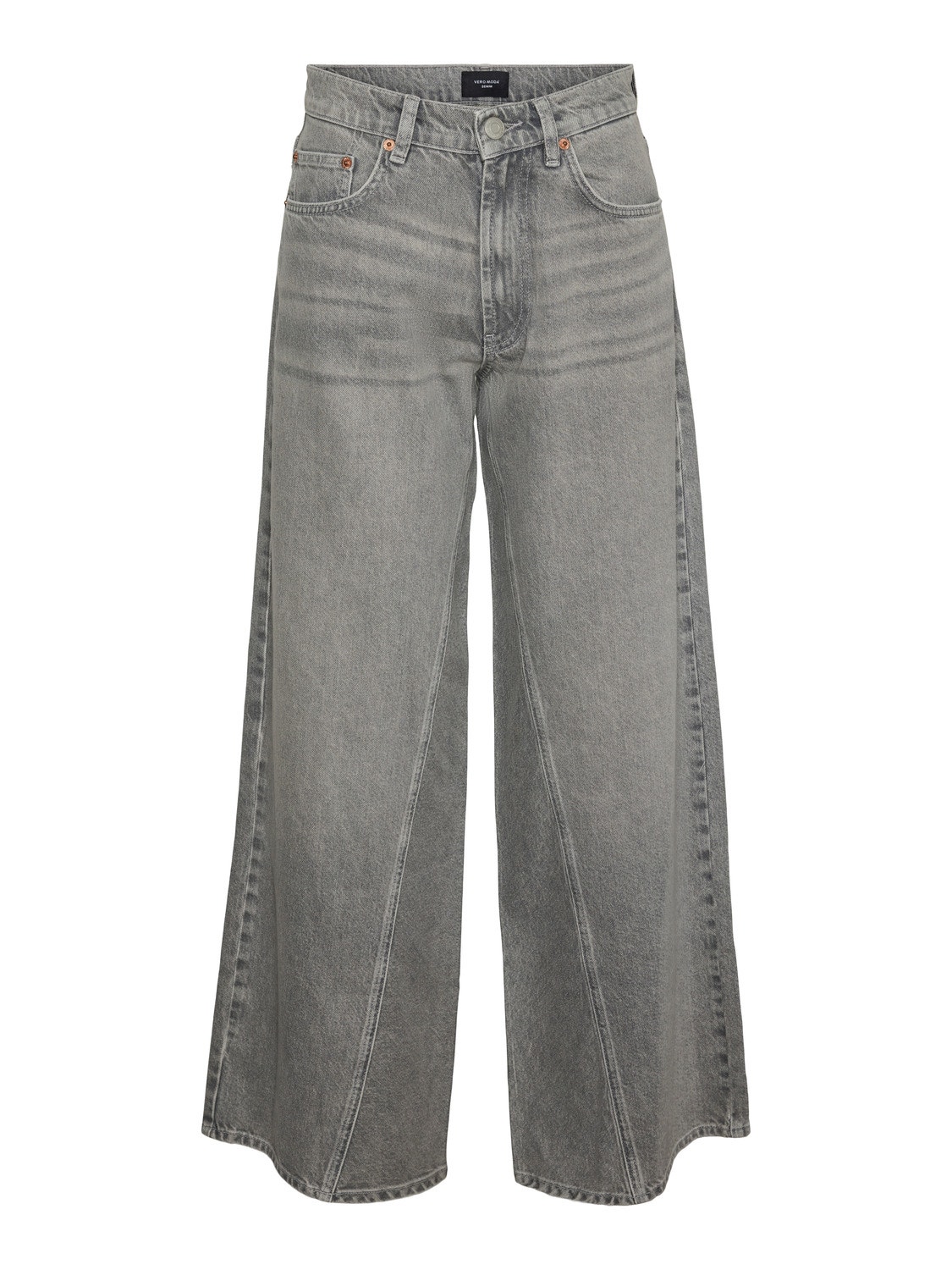 Vero Moda VMRAIL Szeroki krój Jeans -Medium Grey Denim - 10307378