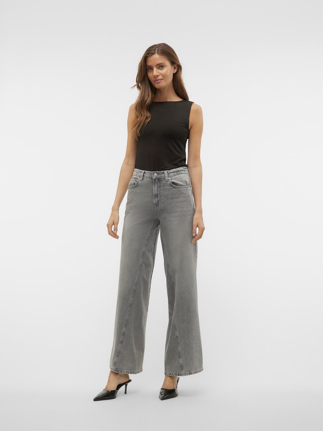 VMRAIL Mid rise Wide Fit Jeans