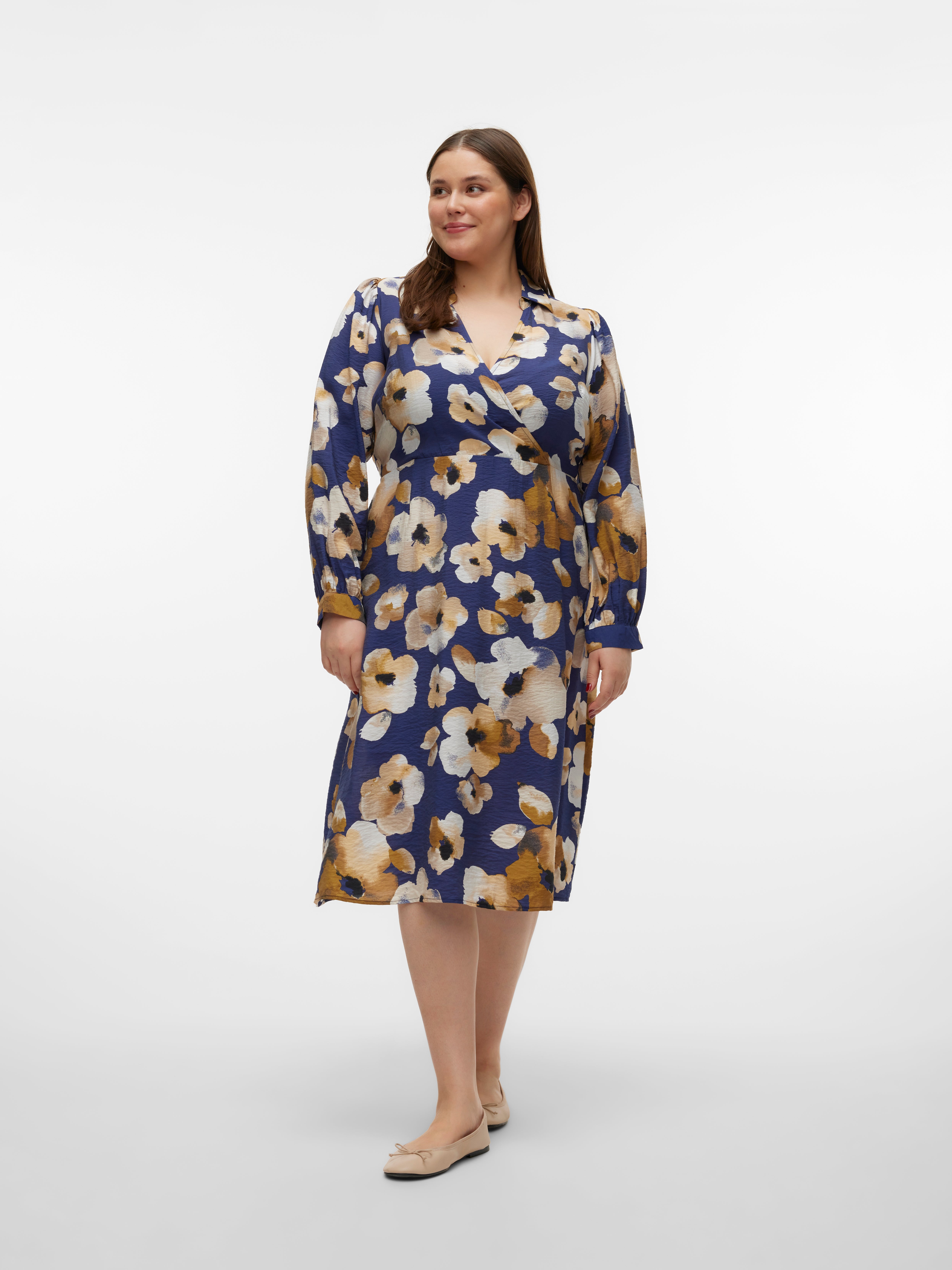 VMCJOSIE Long dress Dark Purple Vero Moda