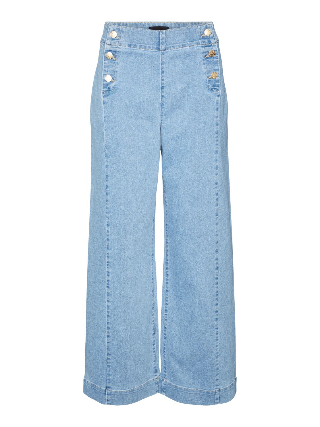 Vero Moda VMKAYLA Szeroki krój Jeans -Light Blue Denim - 10307451