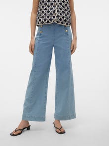 Vero Moda VMKAYLA Szeroki krój Jeans -Light Blue Denim - 10307451