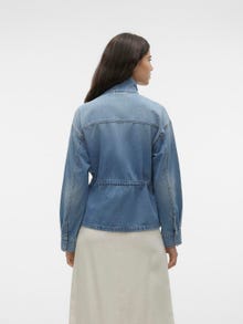 Vero Moda VMHELENA Giubbotto di jeans -Medium Blue Denim - 10307604