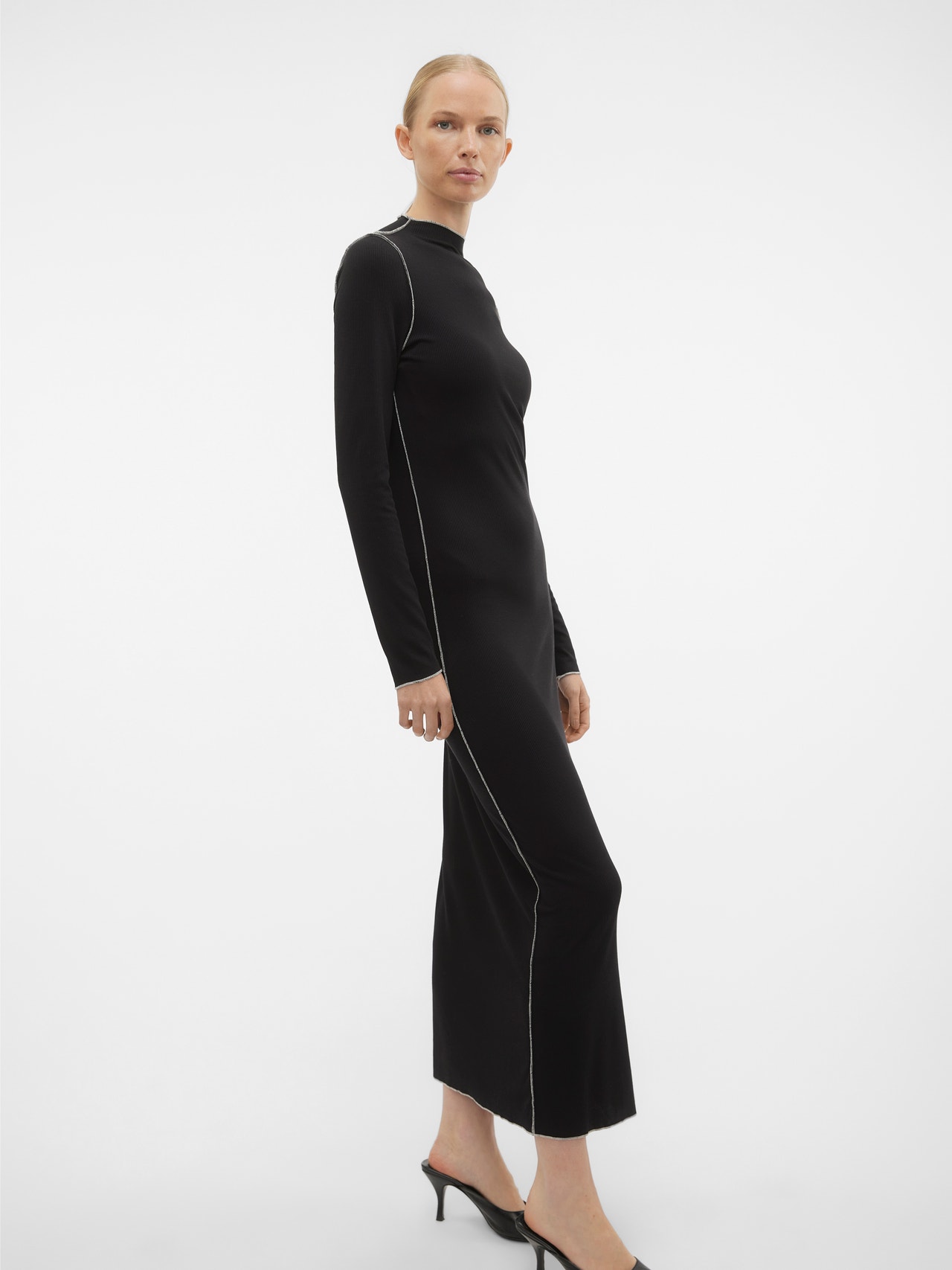 Vero Moda VMSNIPA Lange jurk -Black - 10307649