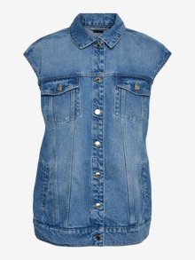 Vero Moda VMAYA Tailored Waistcoat -Medium Blue Denim - 10307658