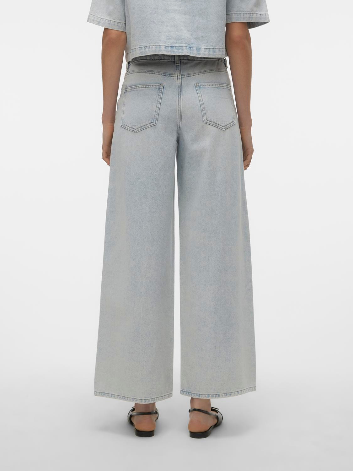 Vero Moda VMANNET Szeroki krój Jeans -Light Blue Denim - 10307662
