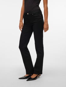 Vero Moda VMFLASH Talle medio Corte straight Vaqueros -Black - 10307710