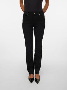 Vero Moda VMFLASH Talle medio Corte straight Vaqueros -Black - 10307710