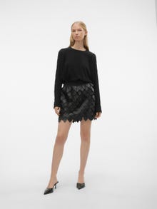 Vero Moda VMFLORA Kort kjol -Black - 10307779