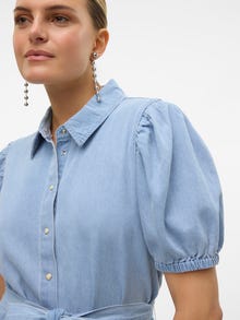 Vero Moda VMABIGAIL Short dress -Light Blue Denim - 10307790