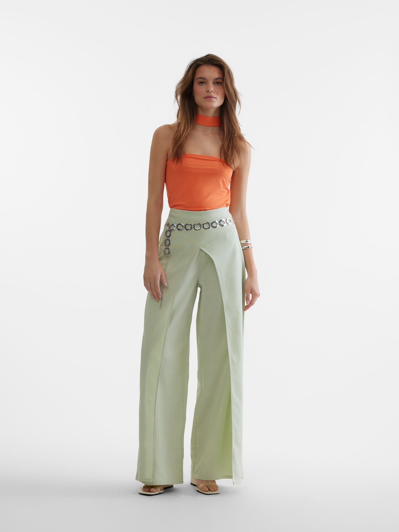 Vero Moda SOMETHINGNEW Styled by; Larissa Wehr Pantaloni -Celadon Green - 10307844