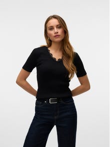 Vero Moda VMVILJA T-shirt -Black - 10307870