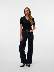 Vero Moda VMVILJA T-shirt -Black - 10307870