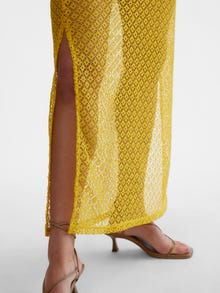 Vero Moda SOMETHINGNEW Styled by; Claudia Bhimra Lang kjole -Spicy Mustard - 10307949