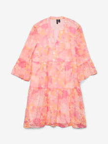 Vero Moda VMSMILLA Kort klänning -Crystal Pink - 10307959