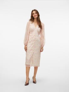 Vero Moda VMSMILLA Robe midi -Snow White - 10307964