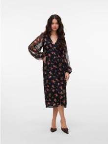 Vero Moda VMSMILLA Midikjole -Black - 10307964
