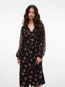 Vero Moda VMSMILLA Midikjole -Black - 10307964