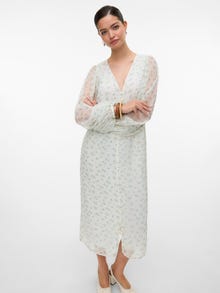 Vero Moda VMSMILLA Midi-jurk -Bright White - 10307964