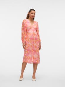 Vero Moda VMSMILLA Midi dress -Crystal Pink - 10307964
