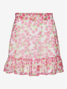 Vero Moda VMSMILLA Aukštas juosmuo Trumpas sijonas -Snow White - 10307965