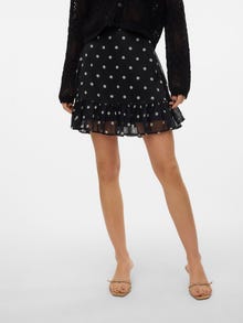 Vero Moda VMSMILLA Korkea vyötärö Lyhyt hame -Black - 10307965