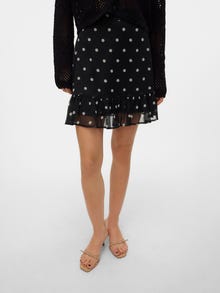 Vero Moda VMSMILLA Korkea vyötärö Lyhyt hame -Black - 10307965