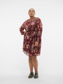 Vero Moda VMSILLA Vestito corto -Cabernet - 10307978