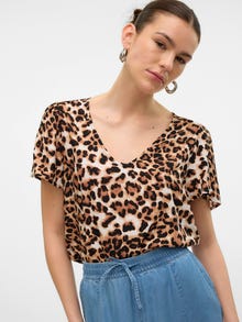 Vero Moda VMEASY T-Shirt -Tan - 10307987