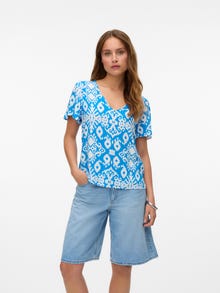 Vero Moda VMEASY T-Shirt -Ibiza Blue - 10307987