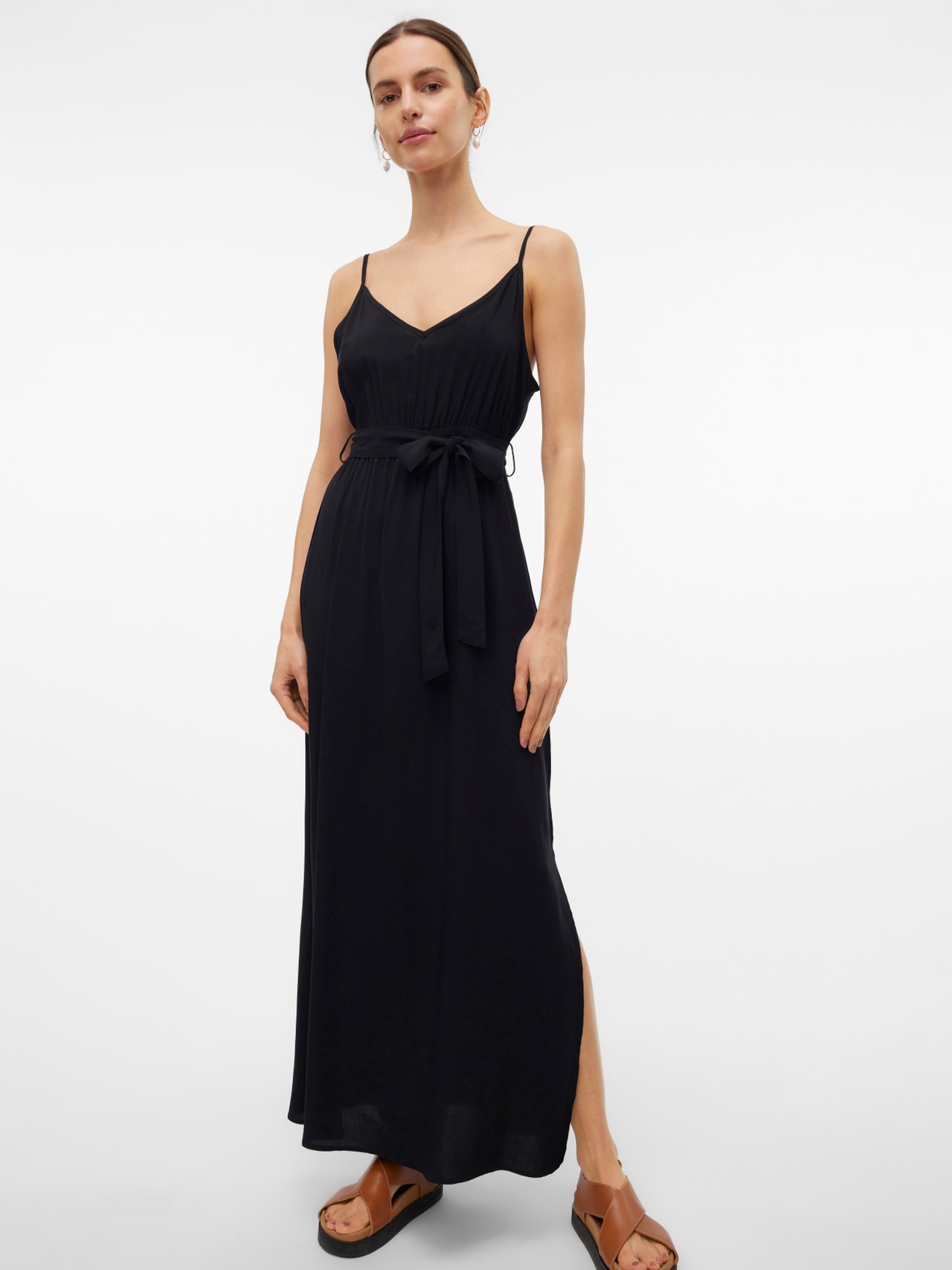 Touché Privé DETAILED CREPE - Robe longue - black/noir Touché Privé DETAILED CREPE - Robe longue - black/noir