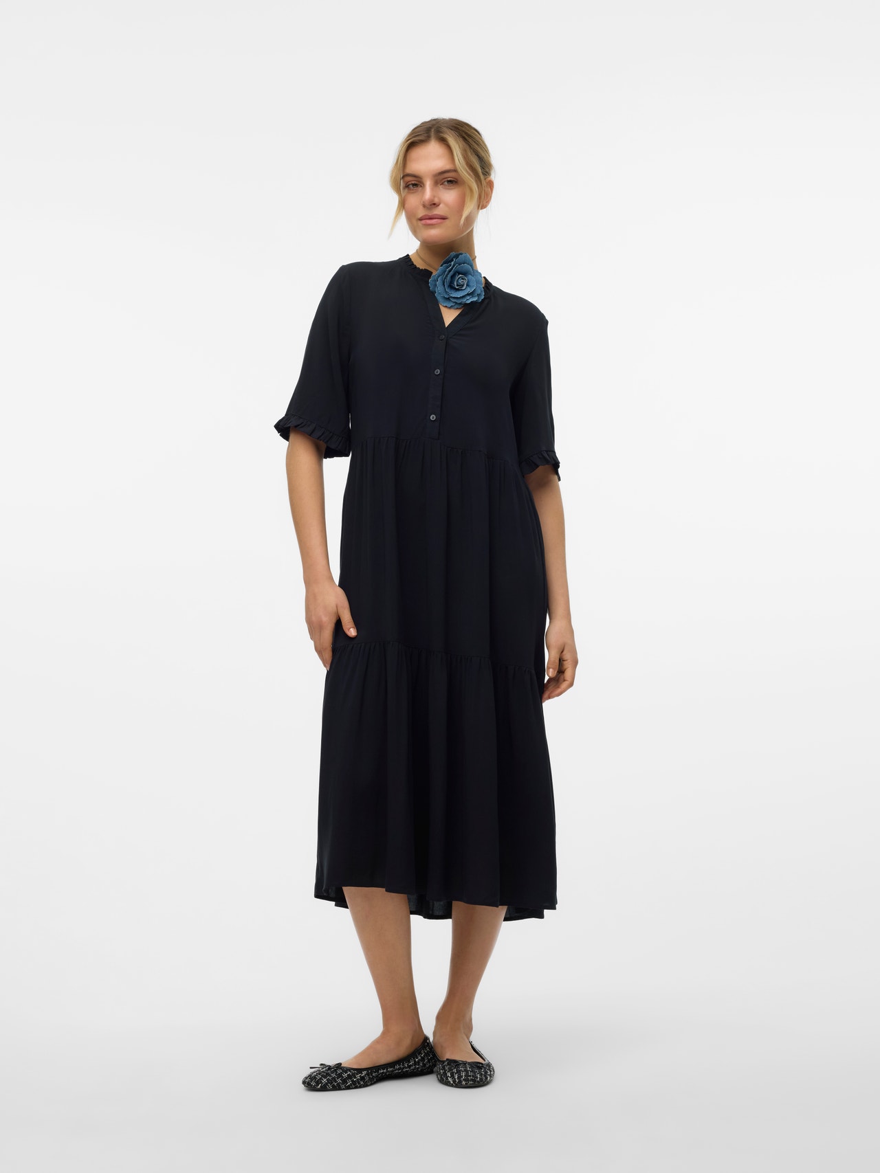 Vero Moda VMEASY Robe midi -Black - 10308001