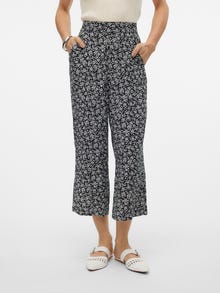Vero Moda VMEASY Wysoki stan Spodnie Culottes -Black - 10308013