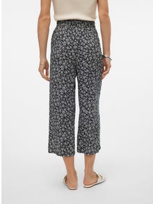 Vero Moda VMEASY Wysoki stan Spodnie Culottes -Black - 10308013