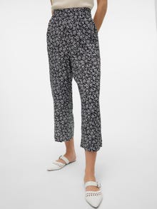 Vero Moda VMEASY Wysoki stan Spodnie Culottes -Black - 10308013