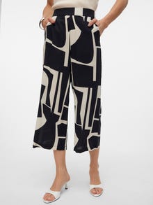 Vero Moda VMEASY High rise Culotte Trousers -Black - 10308013