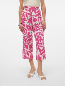 Vero Moda VMEASY Wysoki stan Spodnie Culottes -Snow White - 10308013